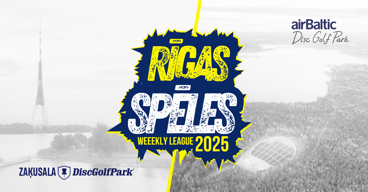 Rīgas Spēles 2025 – iknedēļas disku golfa turnīrs Rīgā katru otrdienu!