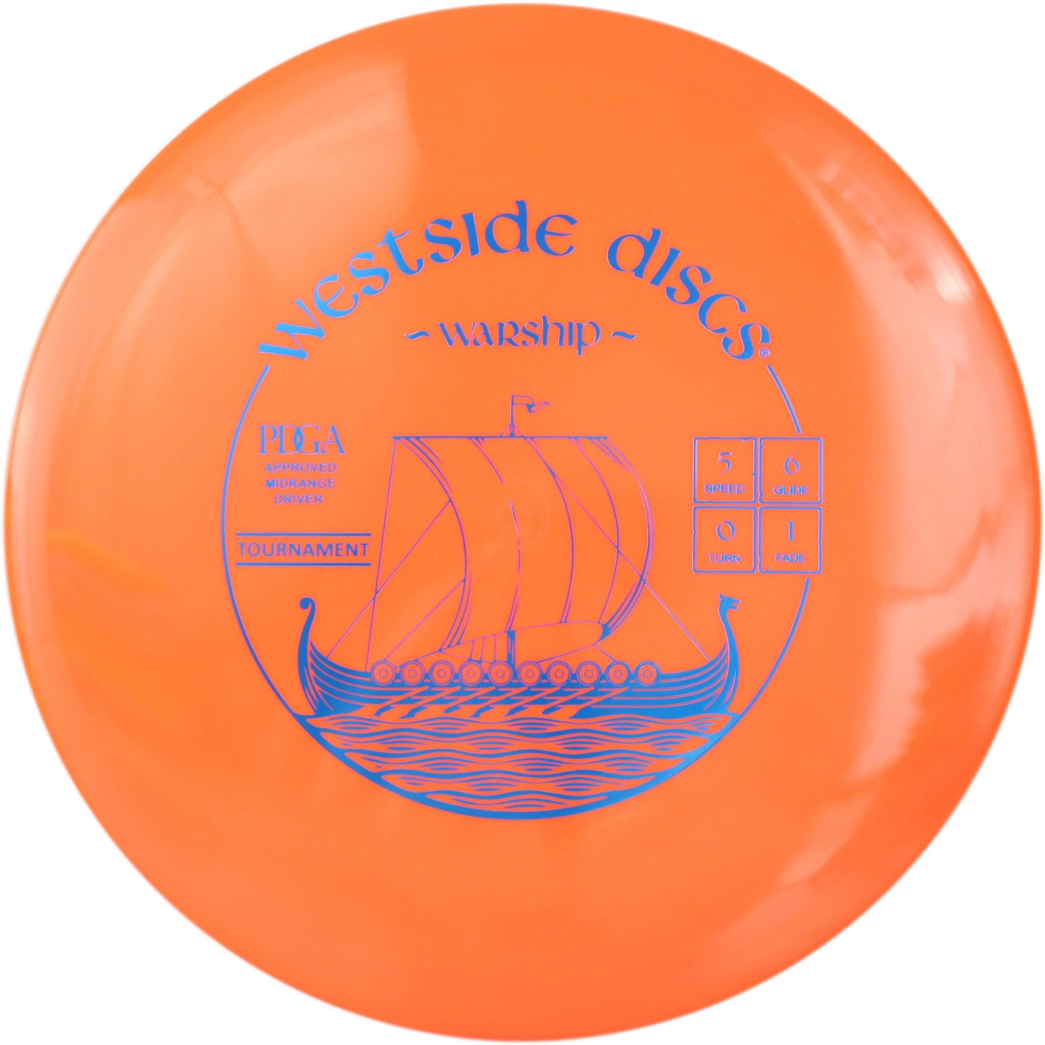 Westside Discs Tournament Line Warship - PAR3 | Disku golfs